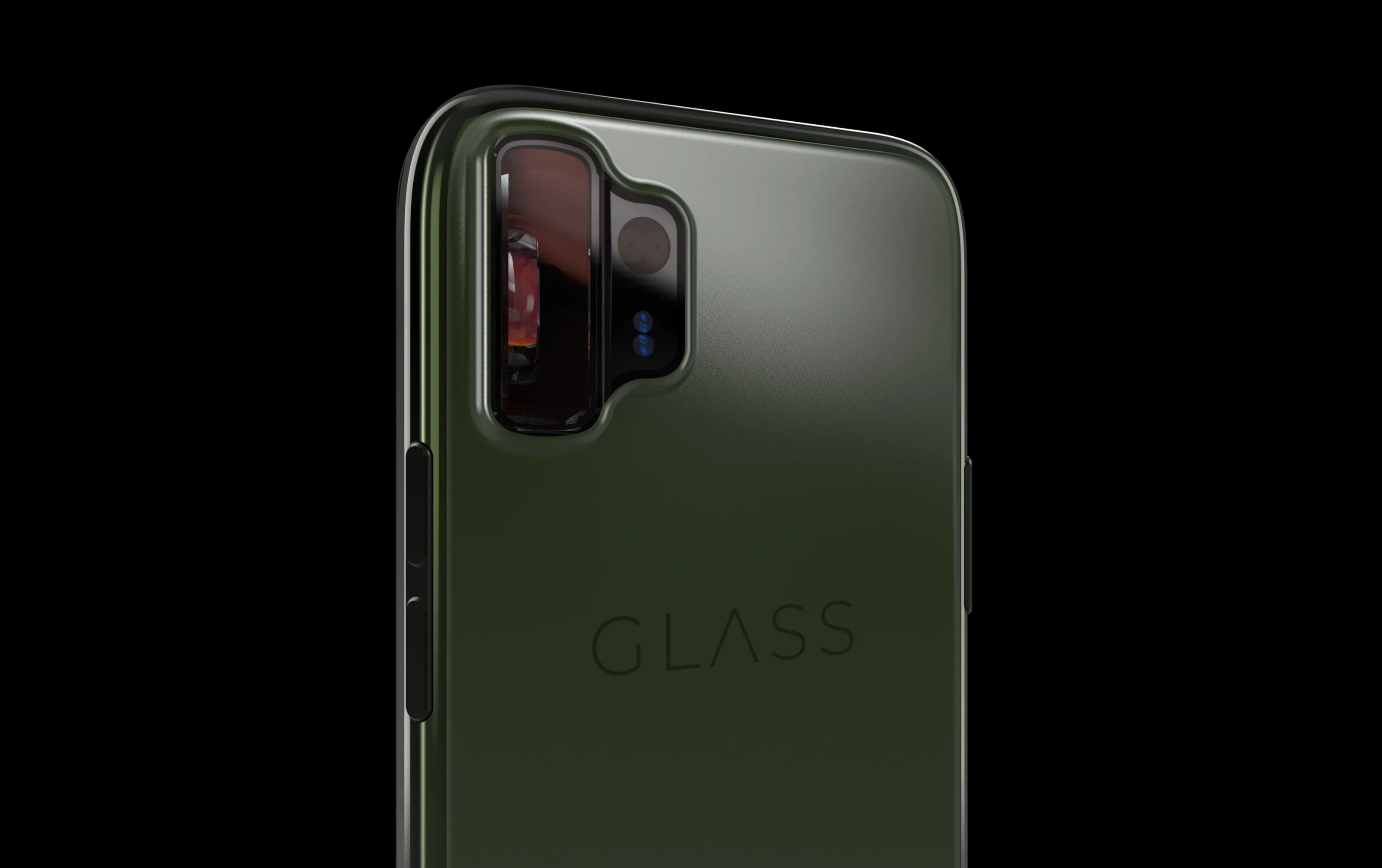 CG render of a phone with a prototype anamorphic lens.