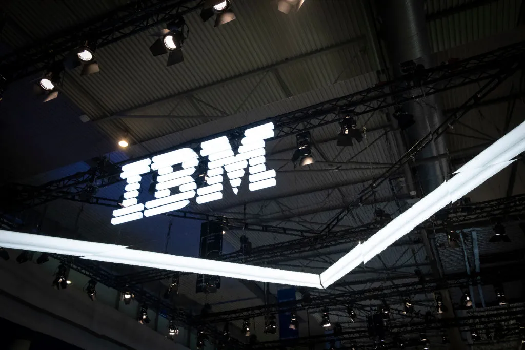 BARCELONA, CATALONIA, SPAIN - 2019/02/25: The IBM logo is seen during MWC 2019.