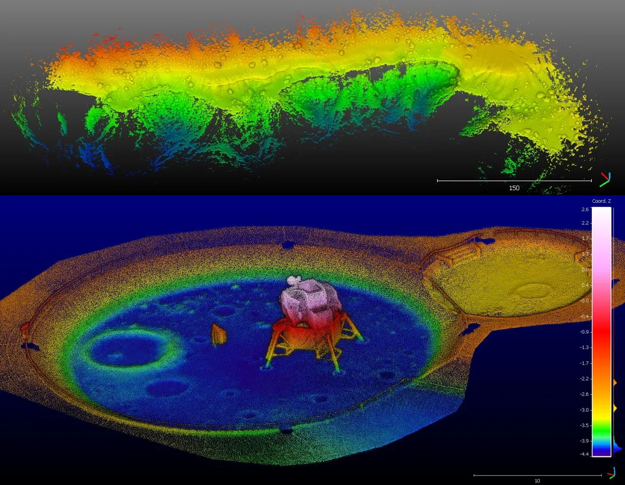 Example of data collected via KNaCK's lidar system.