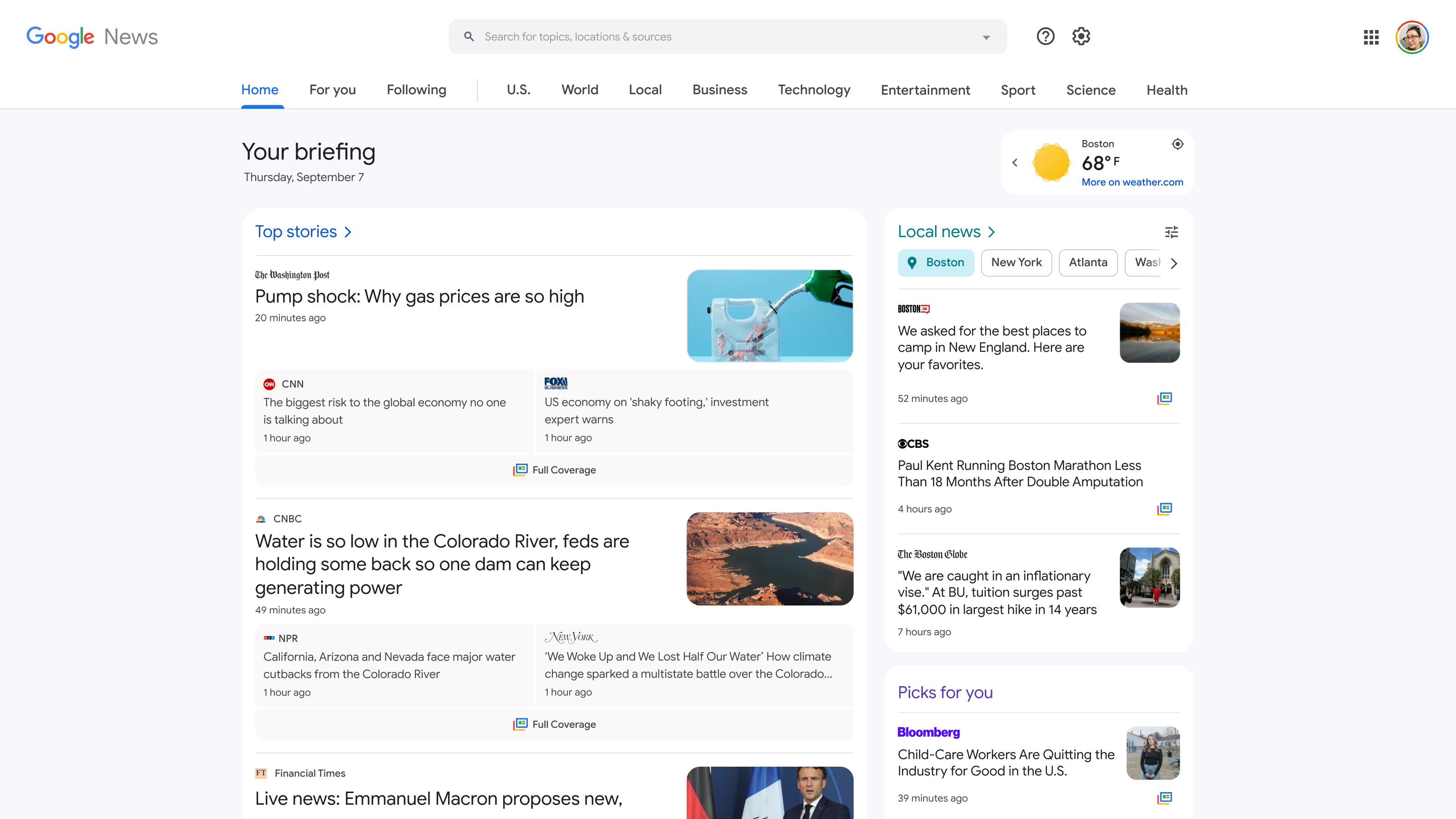 The new look for Google News