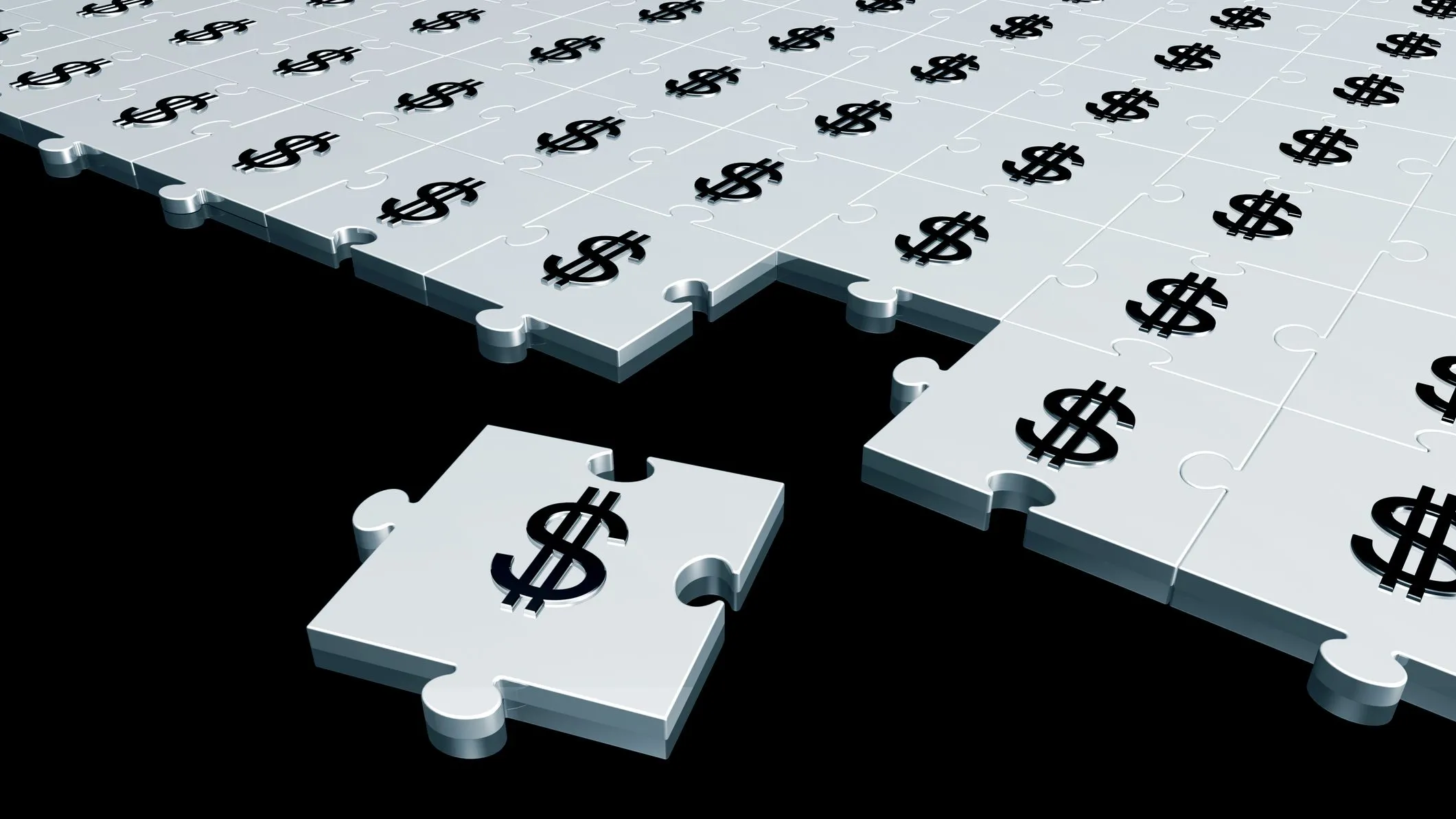 puzzle with dollar signs