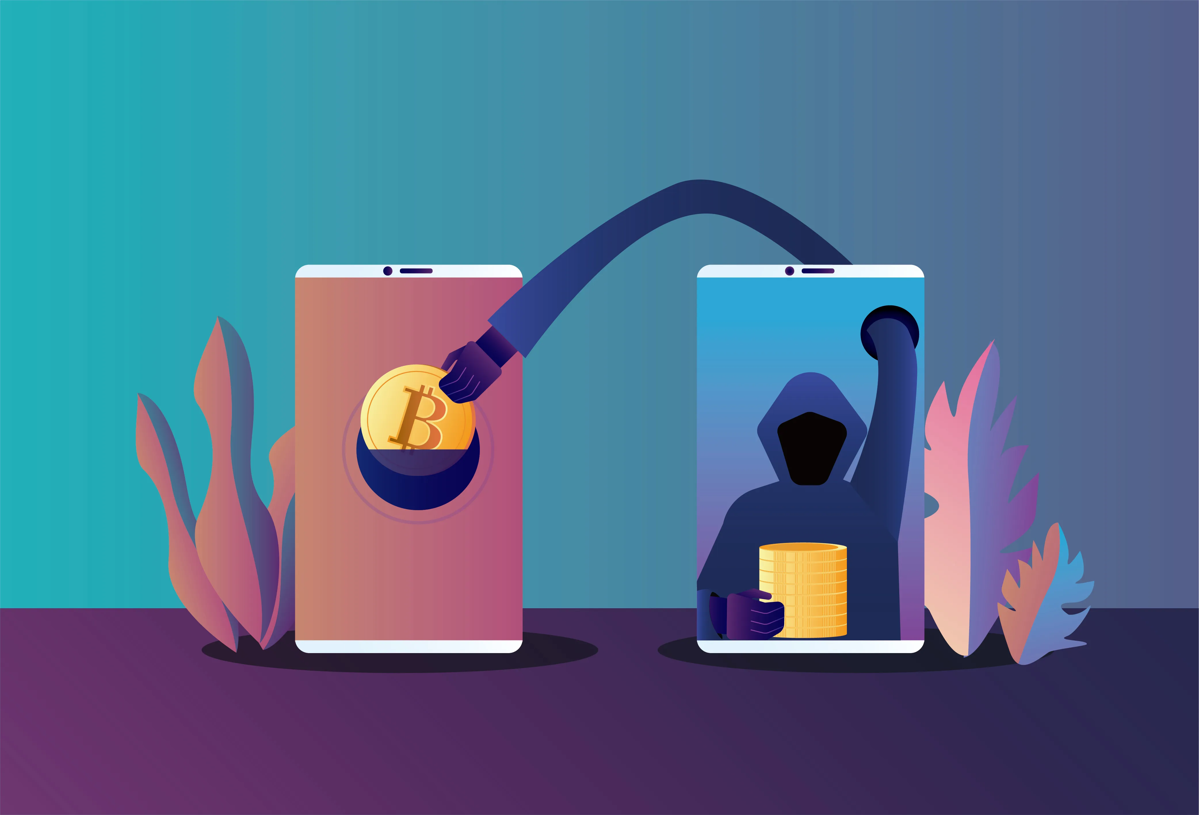 An image of Hackers steal bitcoins from cellphones