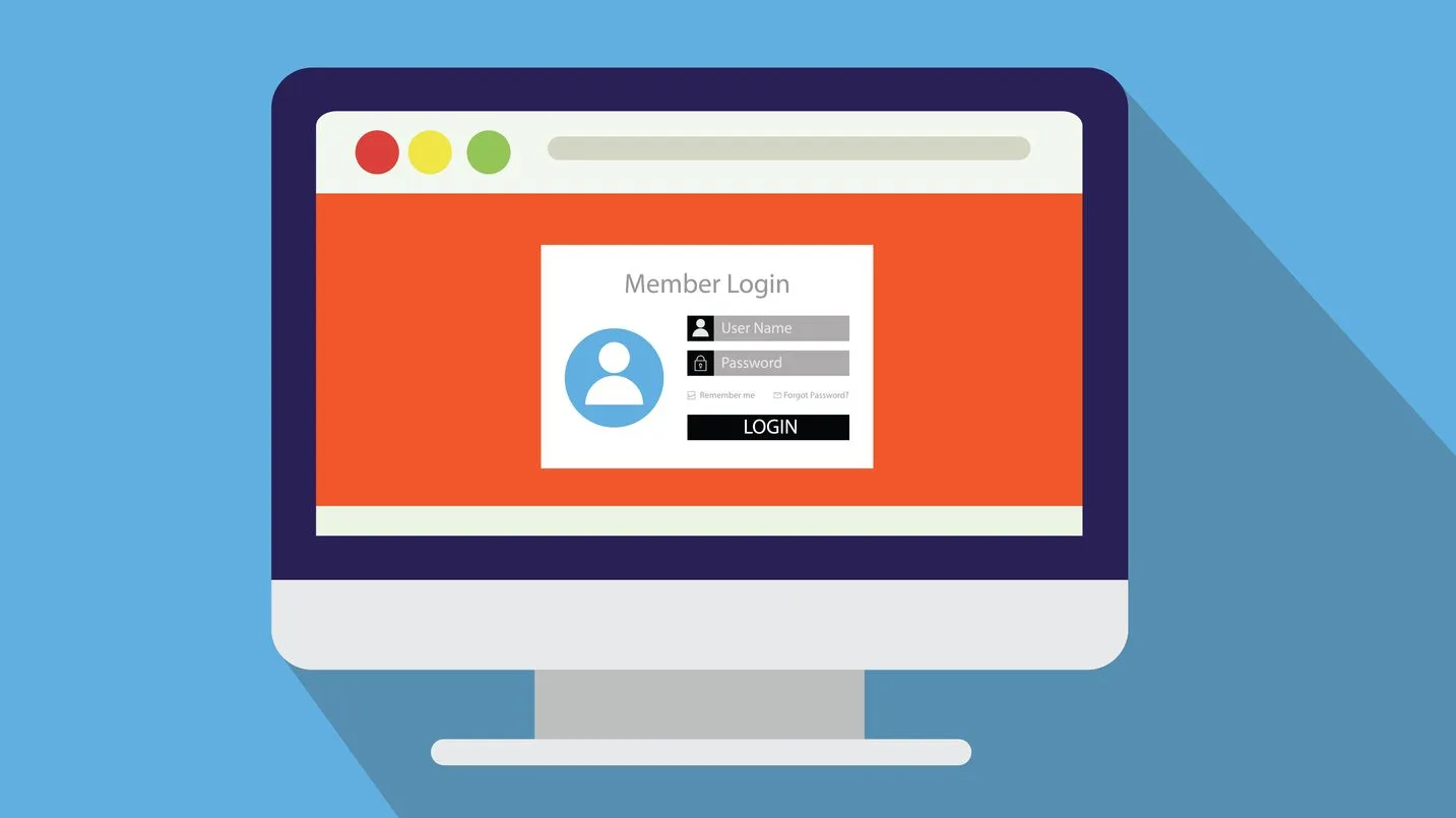illustration depicting passwords