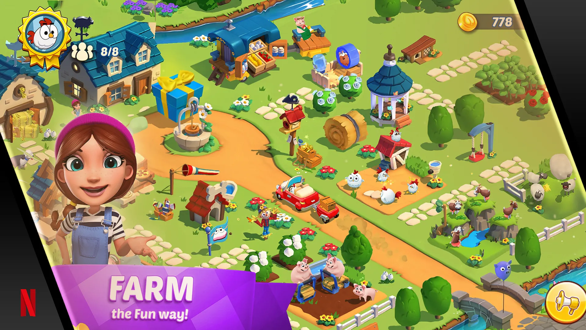 netflix country friends game screen