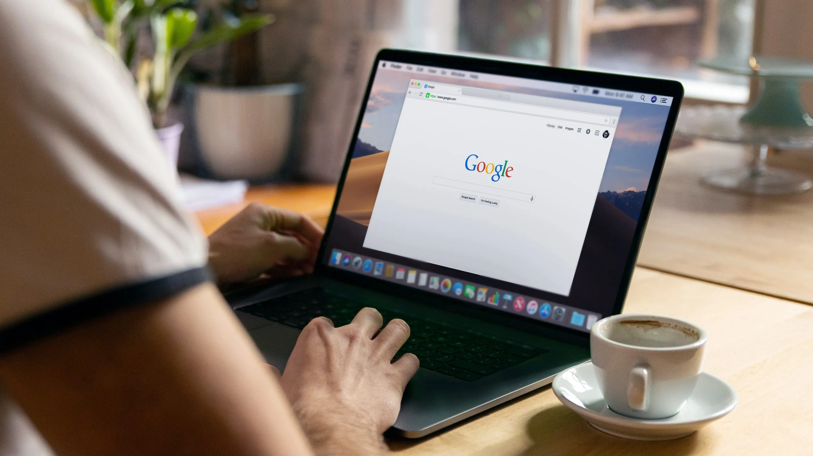 Google Chrome displayed on a a MacBook