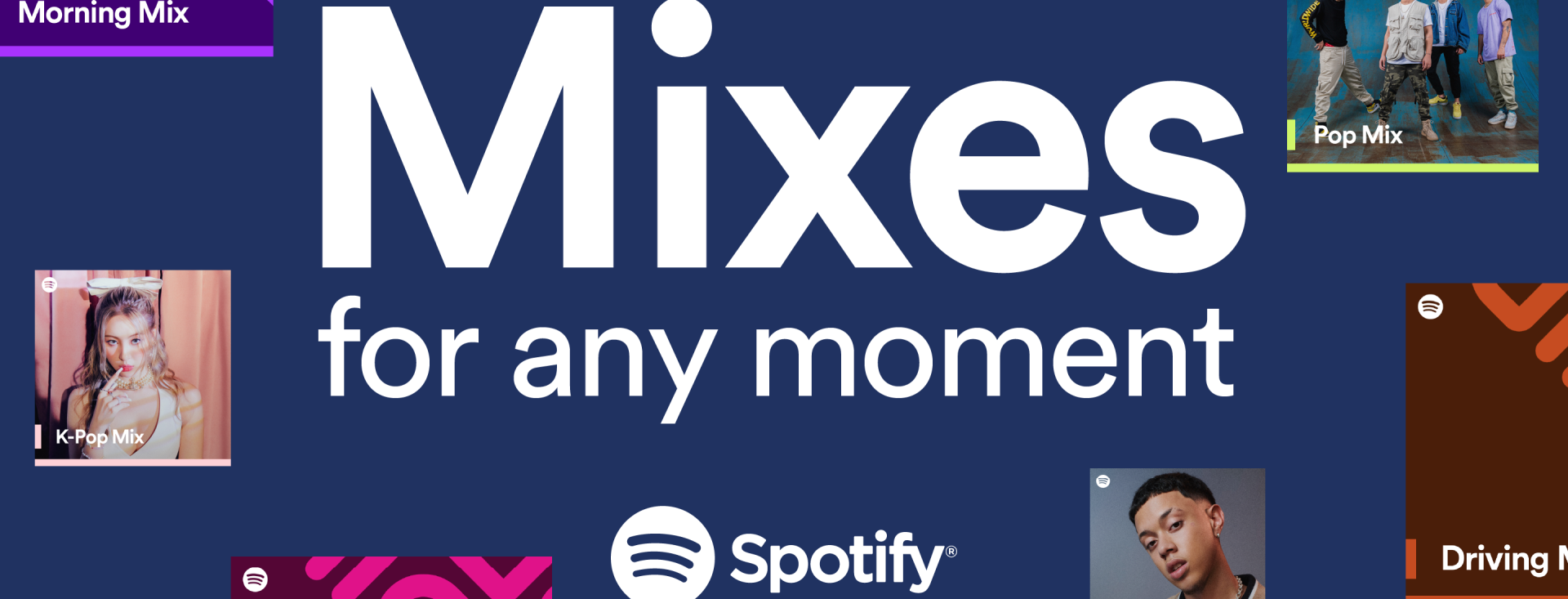 Spotify Mixes banner