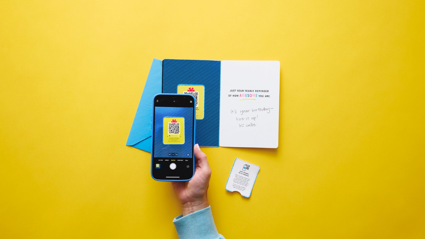 Hallmark + Venmo partnership for physical gift cards