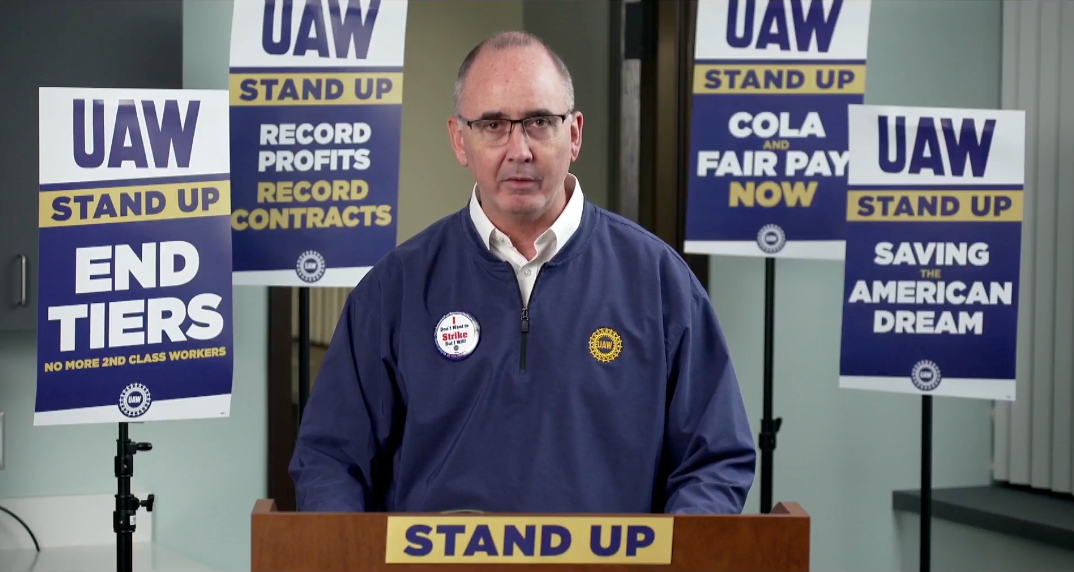 UAW president Shawn Fain