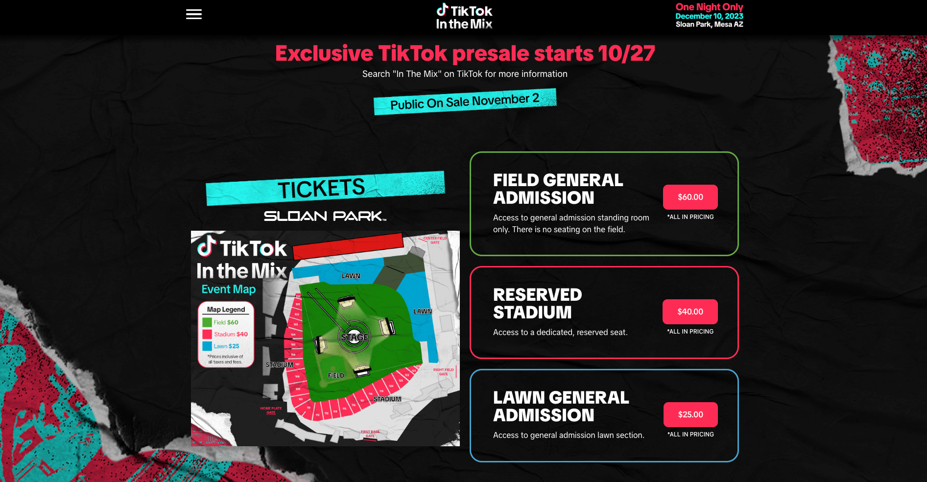 TikTok music live event