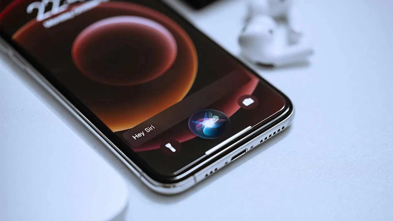 "Hey Siri" on an iPhone
