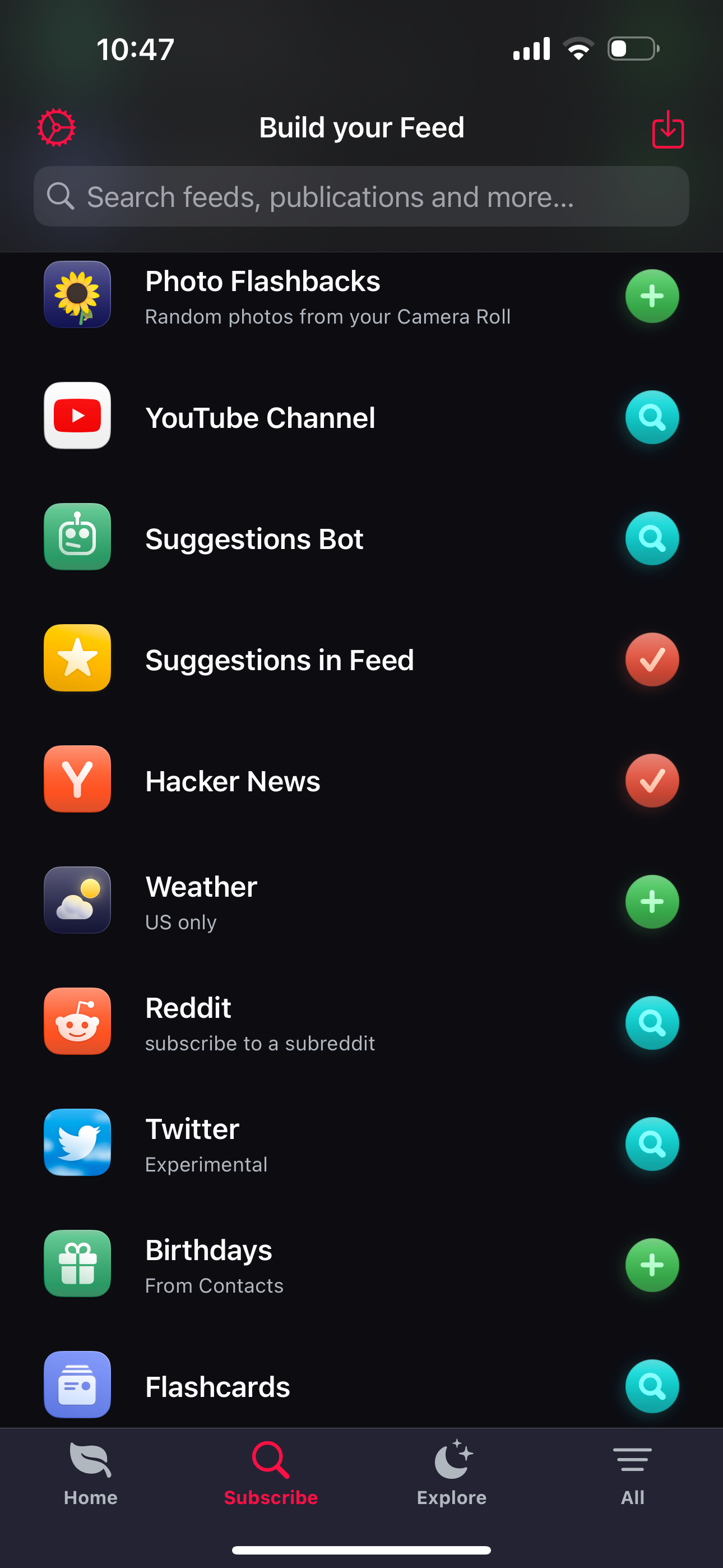 Adding sources to Feeeed