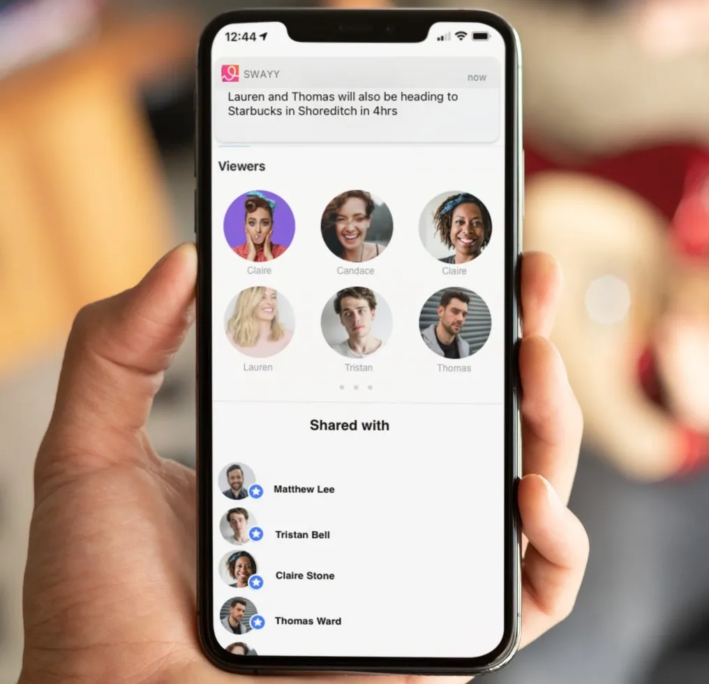 The Swayy app news feed