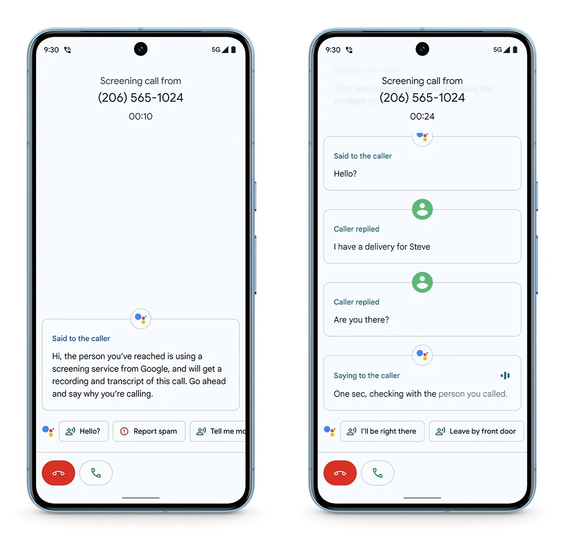Pixel 8-Call Screen Update