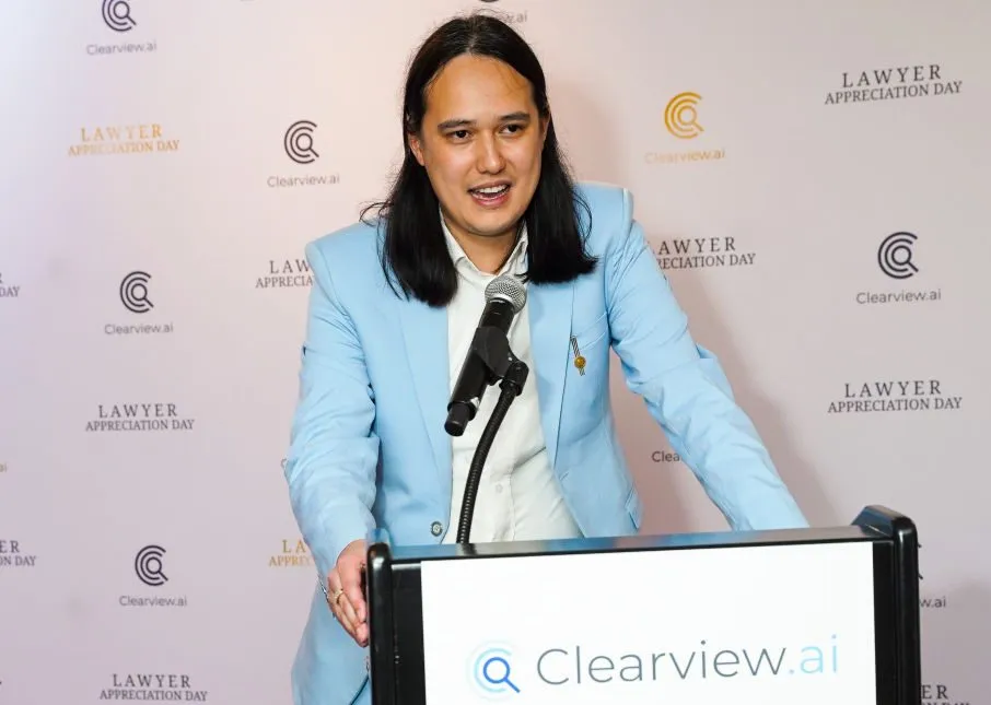 Hoan Ton-That speaks at Clearview AI Lawyer Appreciation Day Reception