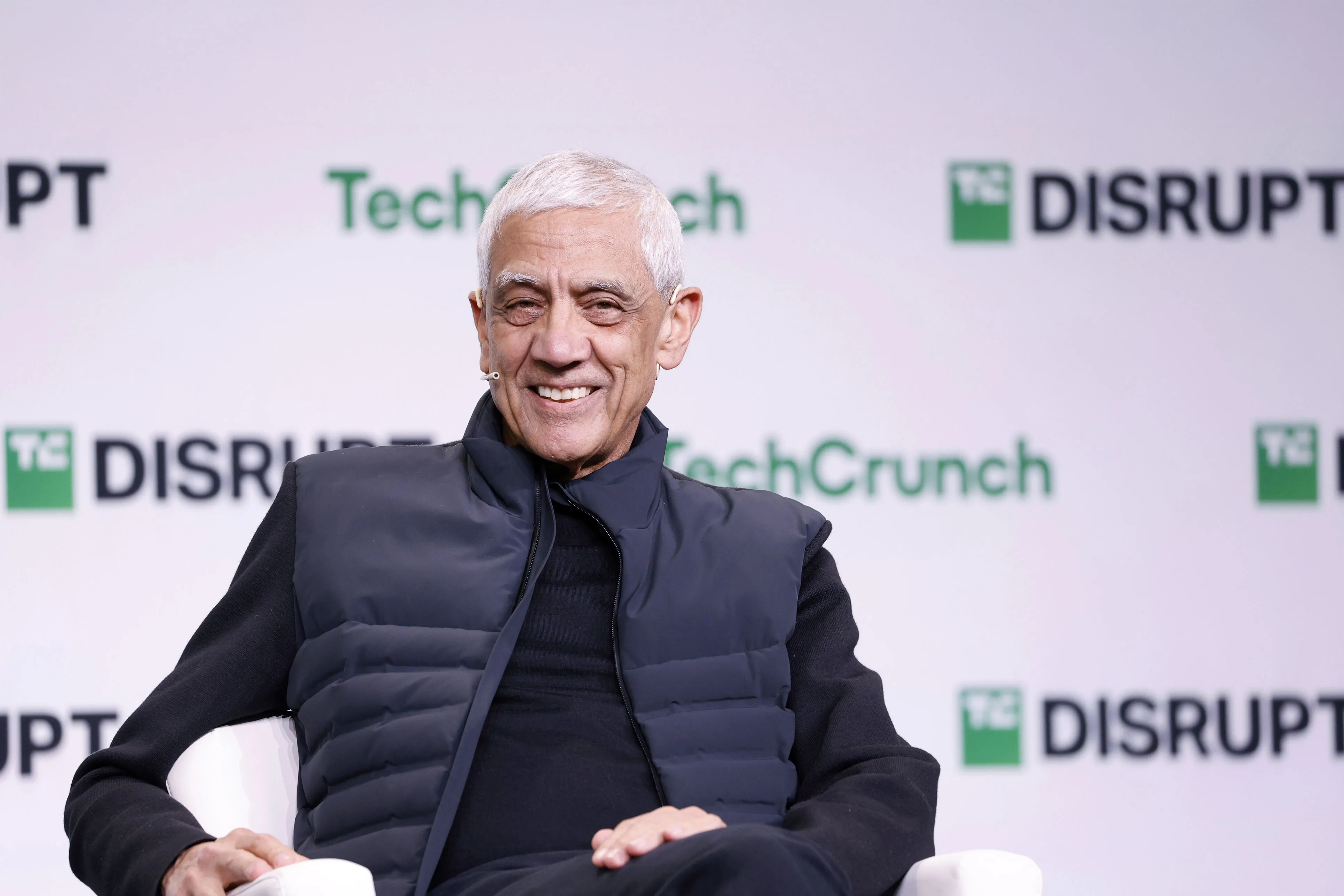 Vinod Khosla, Founder of Khosla Ventures, speaks onstage during TechCrunch Disrupt 2024 Day 1 at Moscone Center on October 28, 2024 in San Francisco, California.