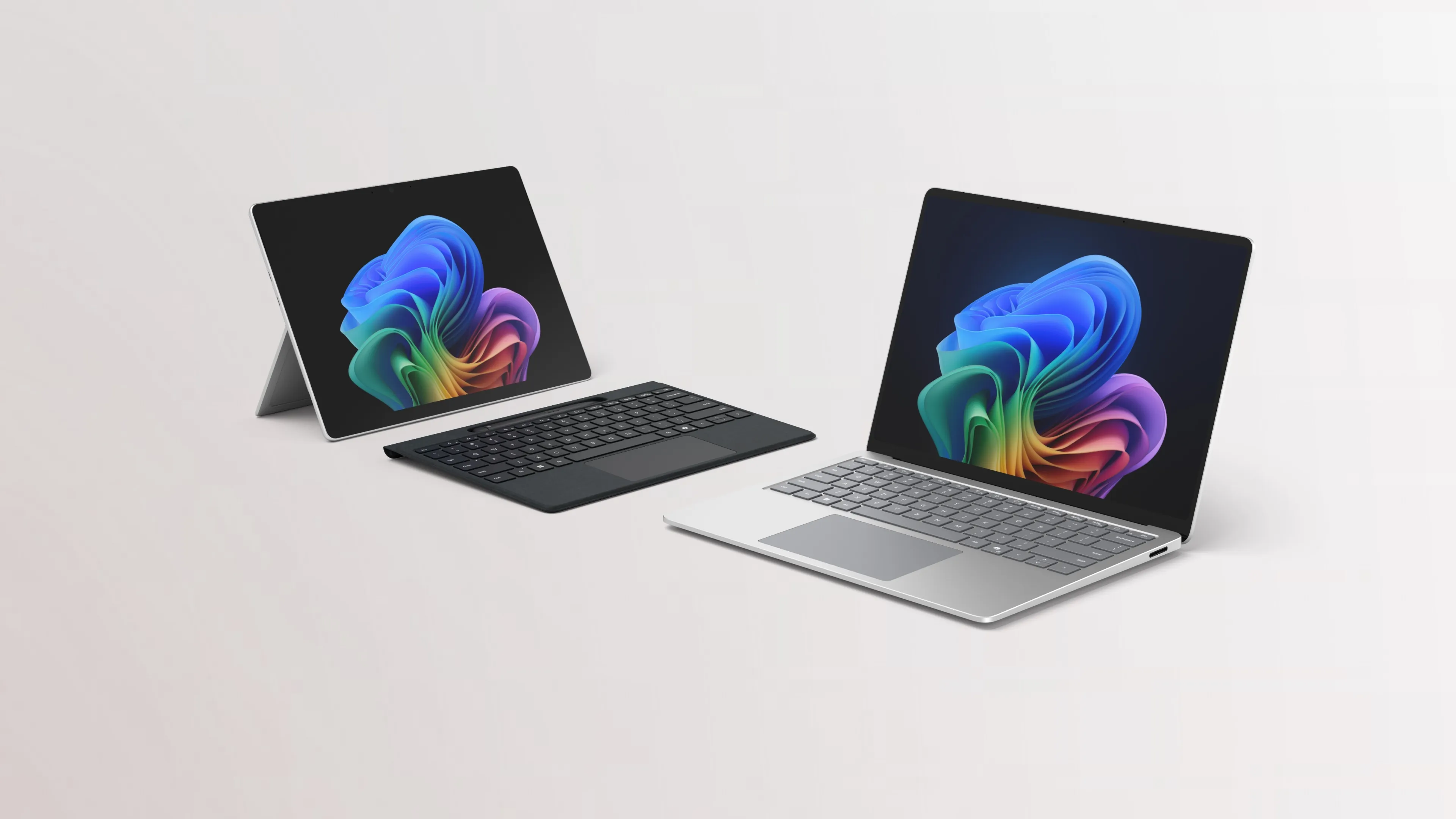 open laptops