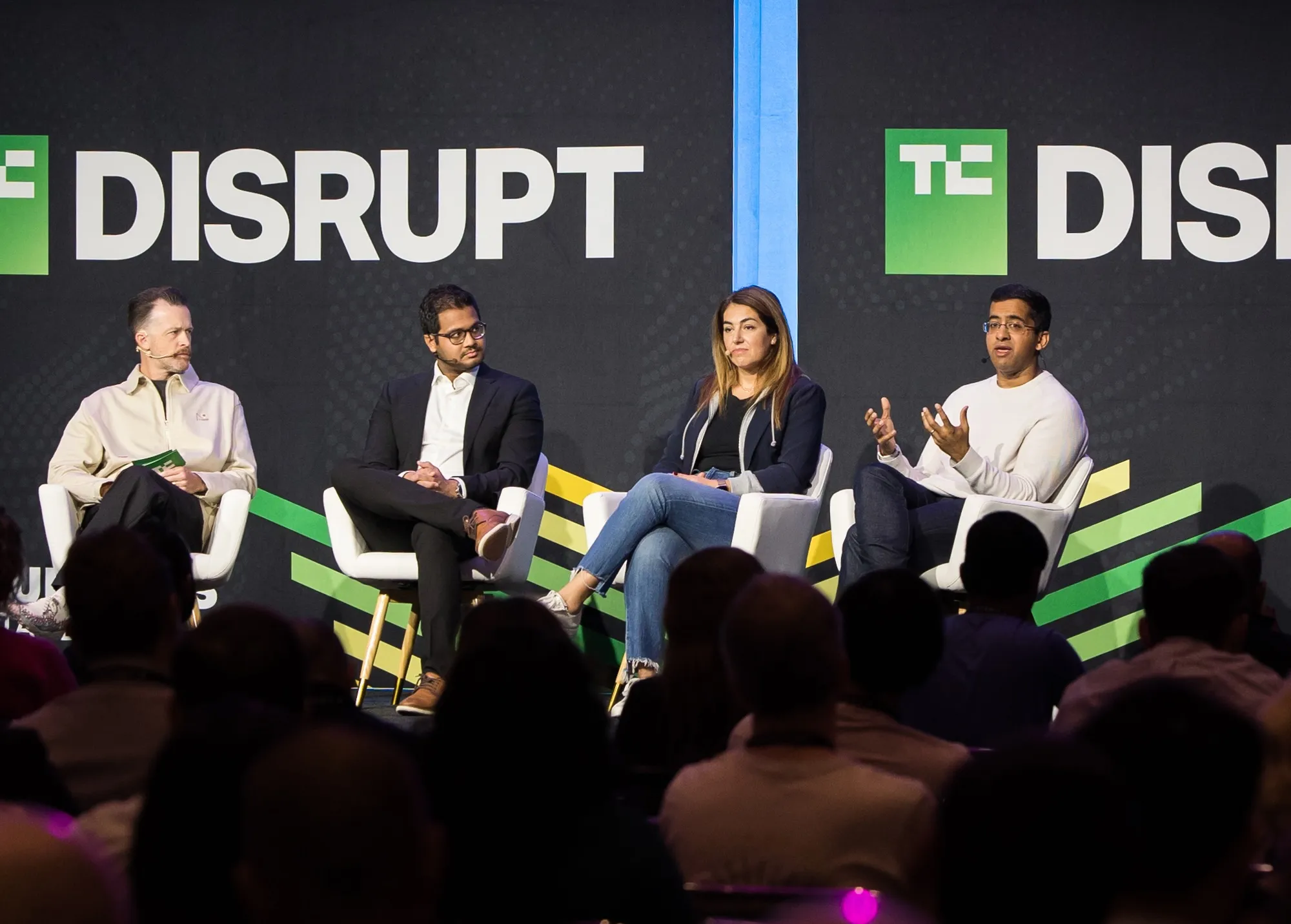Panelists talk at TechCrunch Disrupt 2025.