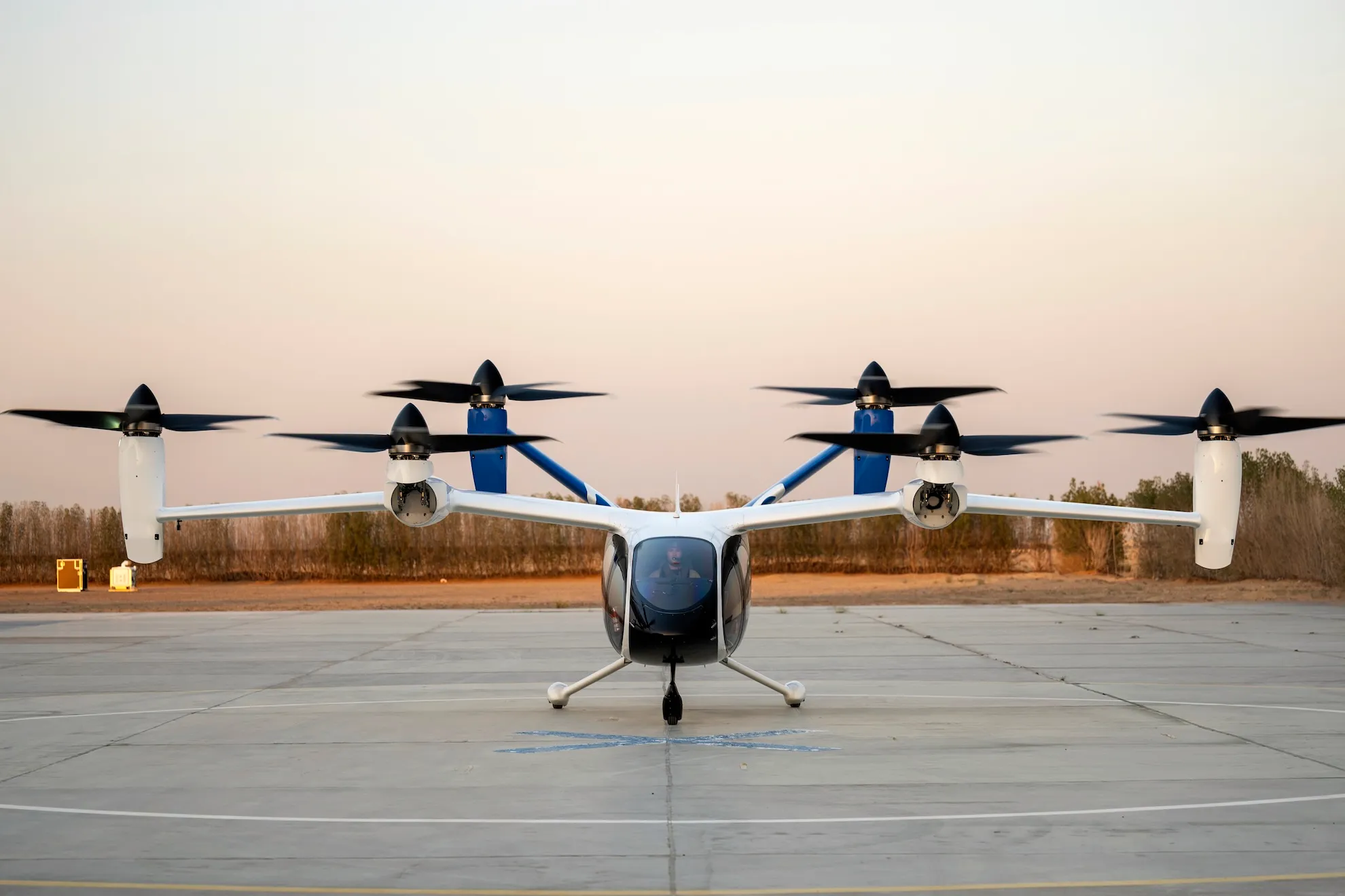 Joby electric aircraft on the tarmac