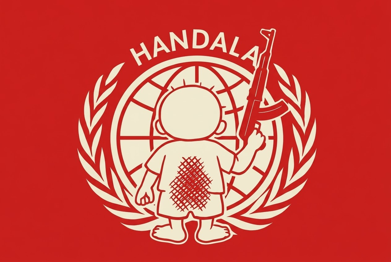 The logo of the Pro-Irainan Handala hacktivist group.