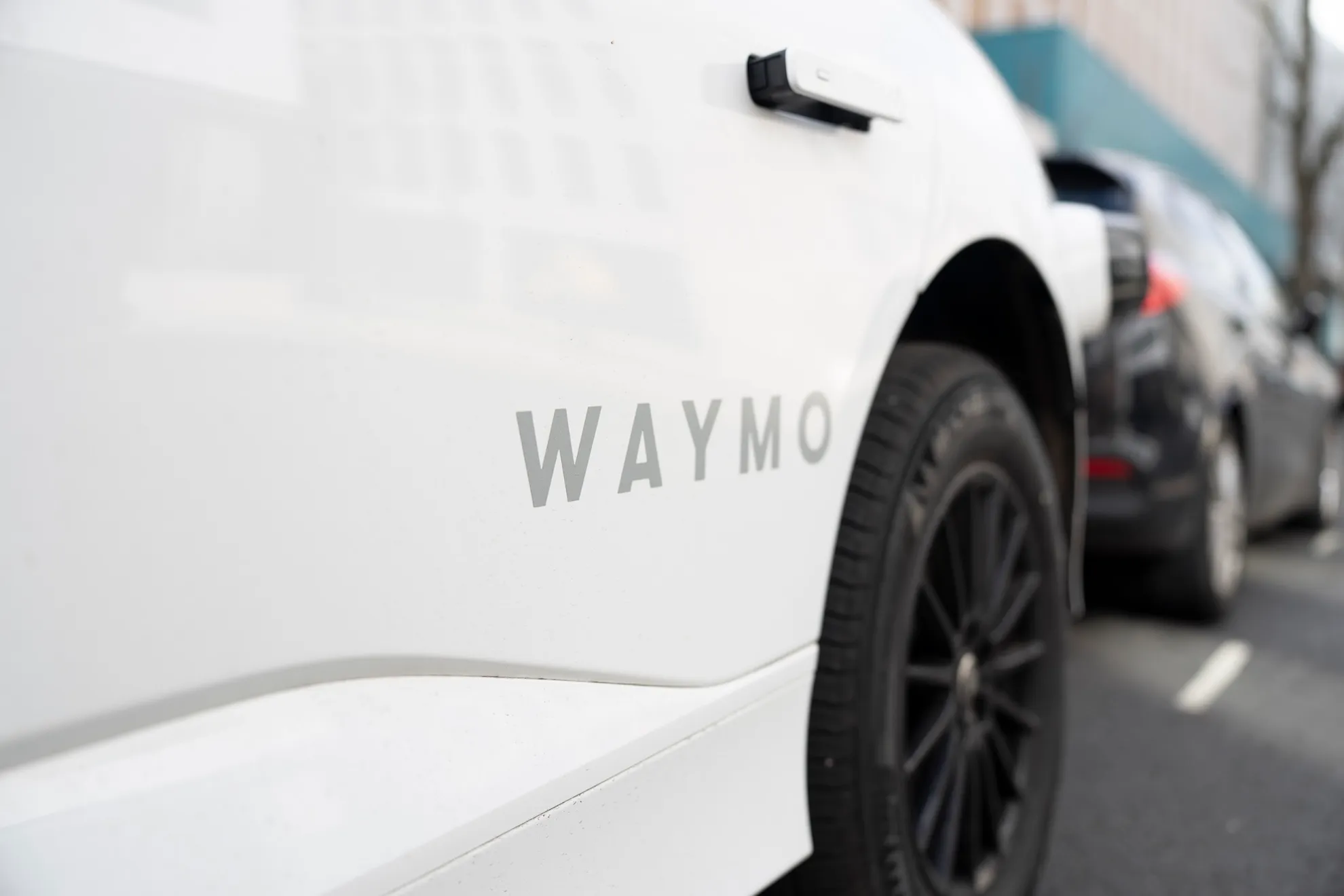 A Waymo self-driving electric car