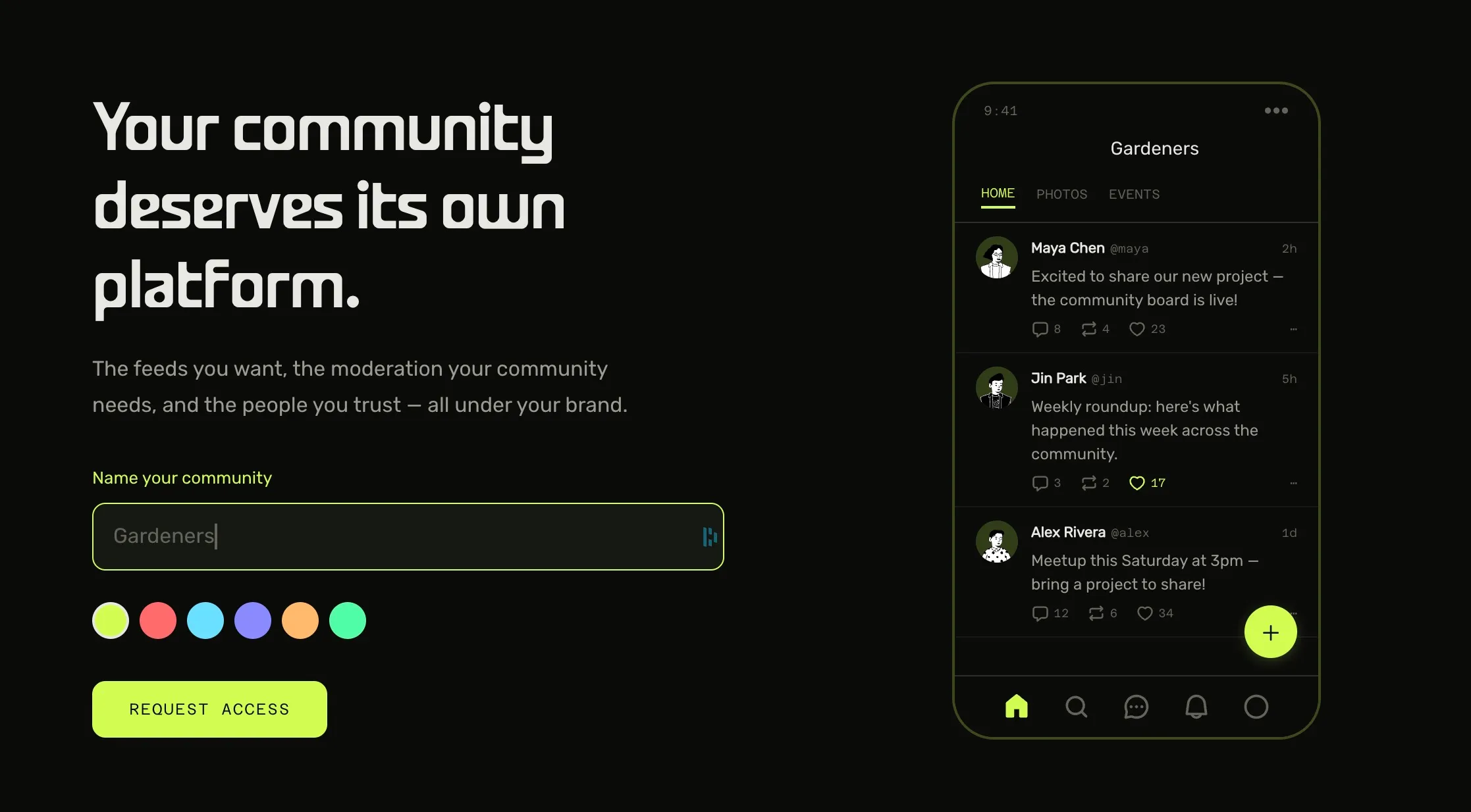 Acorn homepage